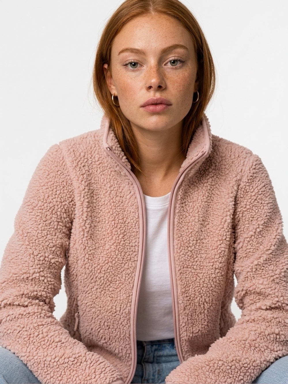 Champion Zip-Up Sherpa Jacket Size XS